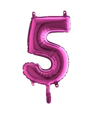 Globo-numero-cinco-14-metalizado