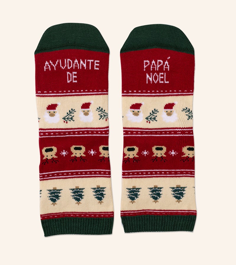 Mini Calcetines "Ayudante de papá noel" UO