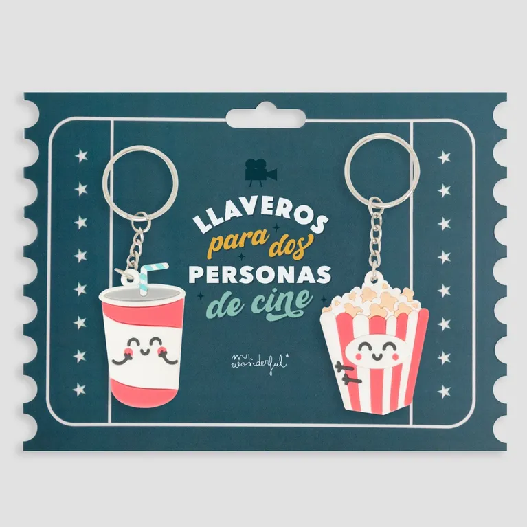 Set de llaveros para 2 personas de cine Mr Wonderful - Imagen 3