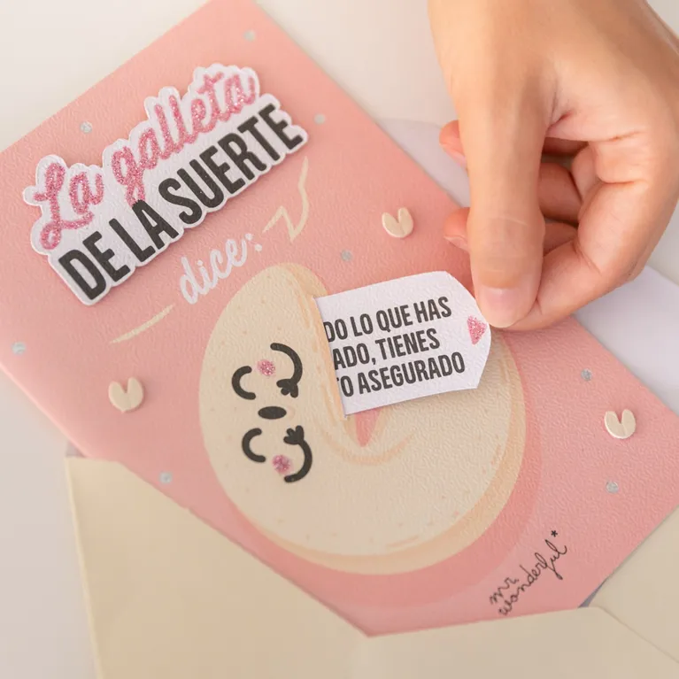 Postal "La galleta de la suerte" Mr Wonderful - Imagen 2