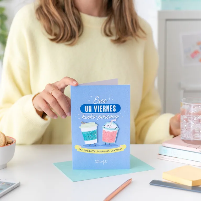 Postal "Eres un viernes hecho persona" Mr Wonderful - Imagen 2