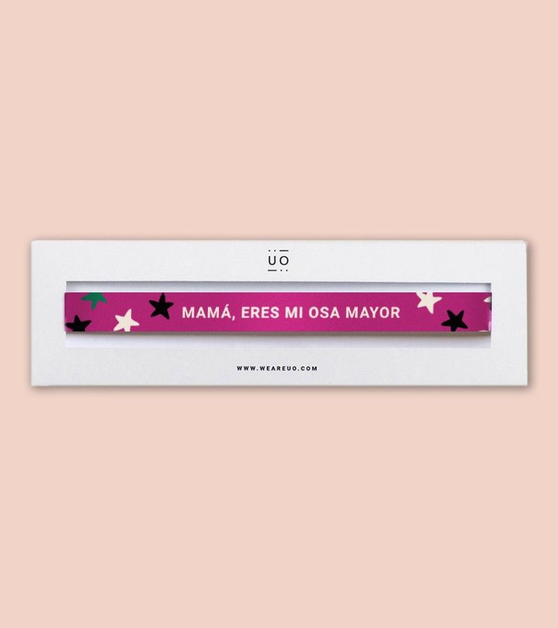Pulsera de tela "Mamá eres mi osa mayor" UO