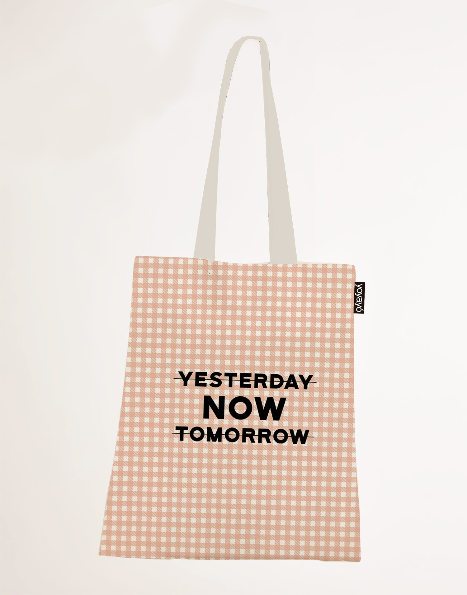 Tote Bag Yoyayó Vichy Coral