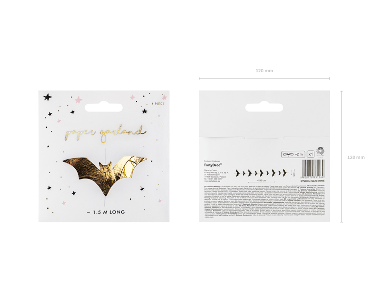Guirnalda de Murciélagos Dorada - Imagen 3