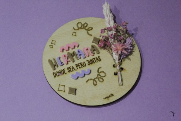 Mini Placa Hermana Cuqueta