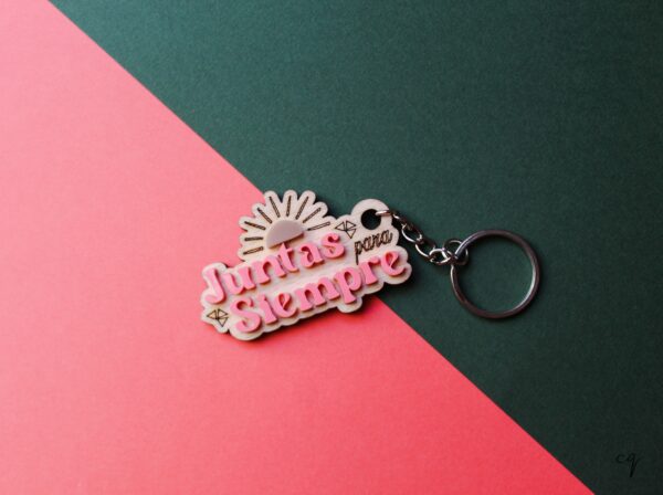 Llavero Juntas para Siempre Cuqueta