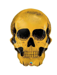 Globo metalizado calavera para Halloween