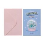 Postal de Navidad Mr. Wonderful con estrella y purpurina dorada, perfecta para compartir buenos deseos navideños.